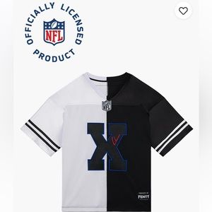 Sold Out Limited-Edition LVII Two-Tone Varsity Fashion Jersey with NFL Logo